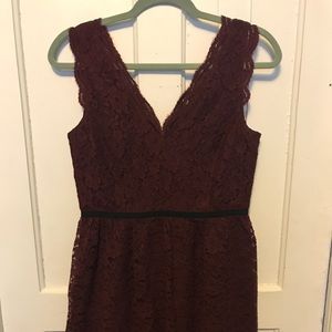 NWT LOFT Sleeveless V-Neck Lace Dress